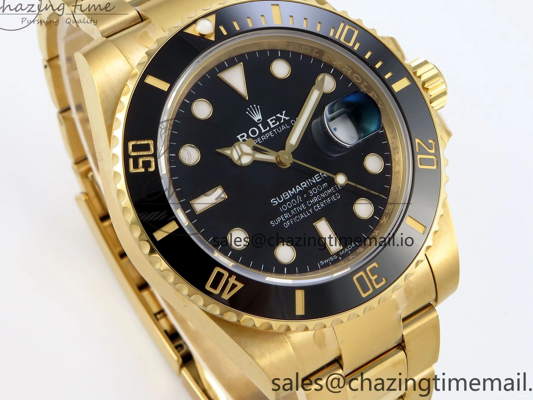 Submariner Black YG VS3135 Ceramic 116618 Steel 1:1 LN Edition Plated VSF 904L Best 0115